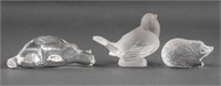 Art Glass Animal Form Paperweights, 3