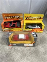 ERTL Camaro and Corvette die-cast 1/25 scale