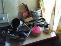 Kitchen ware including cast iron cornbread,