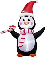 AJY 4FT Christmas Inflatable Penguin with Candy