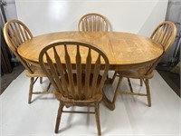 Dinning table with matching set of 4 chairs