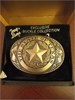 Tony Lama the State of Texas belt buckle