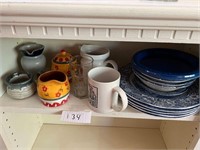MISC DISHES AND TEA CUPS