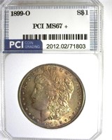 1899-O Morgan MS67+ LISTS $8000
