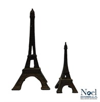 2 Metal Eiffel Tower Souvenirs