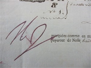 Napoleon Bonaparte Signed Document, 1798