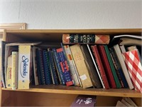 SHELF OF COOK BOOKS