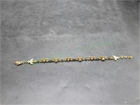 Mary Demarco 8.5" Crystal Bee Bracelet Vintage