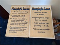 1977 Murphy's Laws Posters