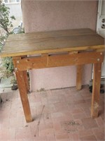 48"x 31"x 42" Rustic Wood Potting Table