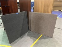 SOUND PROOF PANELS (2 DARK GREY, 2 RED) APPROX