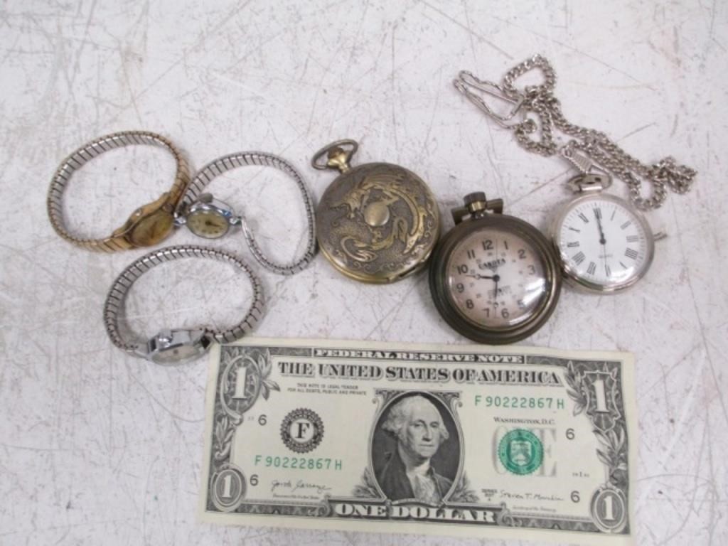 Watch Lot - Pocket Watches, 3 Vintage Ladies