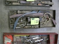 PLASTIC TOOL CADDY AND CONTENTS