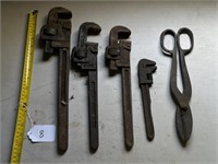Flat of Anitque Wrenches
