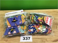 Magnetic Letters & Numbers lot of 6
