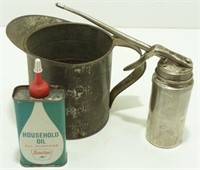 Sinclair Household Oil Can, Small Oil Can &