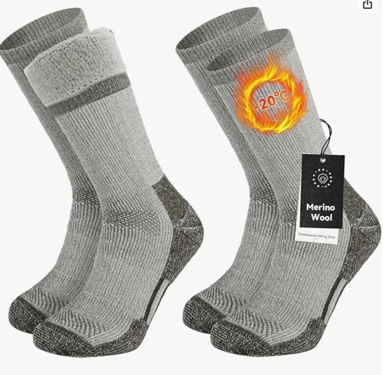 SET OF 2 Hiking Socks MEN-SIZE6-9 & W-SIZE 8-10