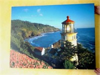 Large Canvas Photo - Coastal Scene /Lighthouse