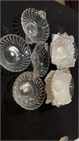 Clear serving bowls