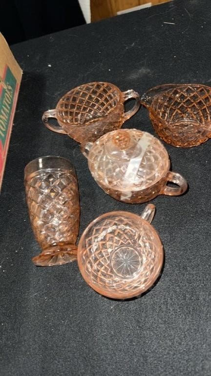 Myra Evans Estate, Depression Glass, Antiques, Collectibles