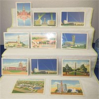 11 1939 New York World's Fair Postcards