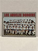 Vintage 1970 L.A.Dodgers Team Baseball Card #411
