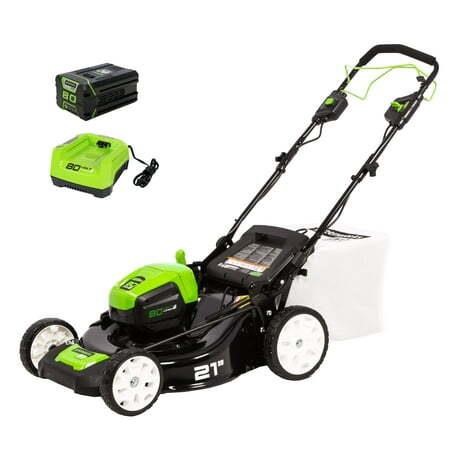 Greenworks 80V 21 SP Mower  5Ah Bat/Chgr