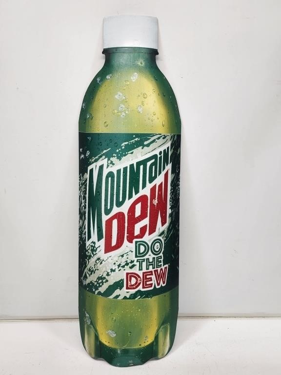 Mountain Dew Bottle Sign