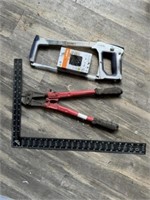 Steel Chainsaw Chain, Bolt Cutters, T-Square