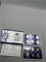 2001 US Mint Proof Set w/ Quarter Set