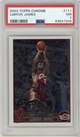 Lebron James 2003 Topps #111 Chrome Rookie Card