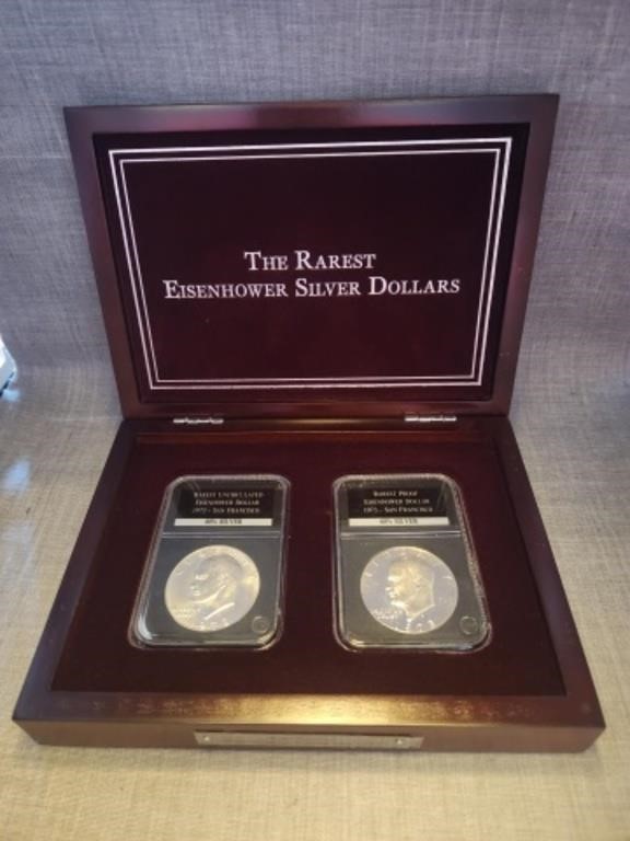 The Rarest Eisenhower Silver Dollars Set,