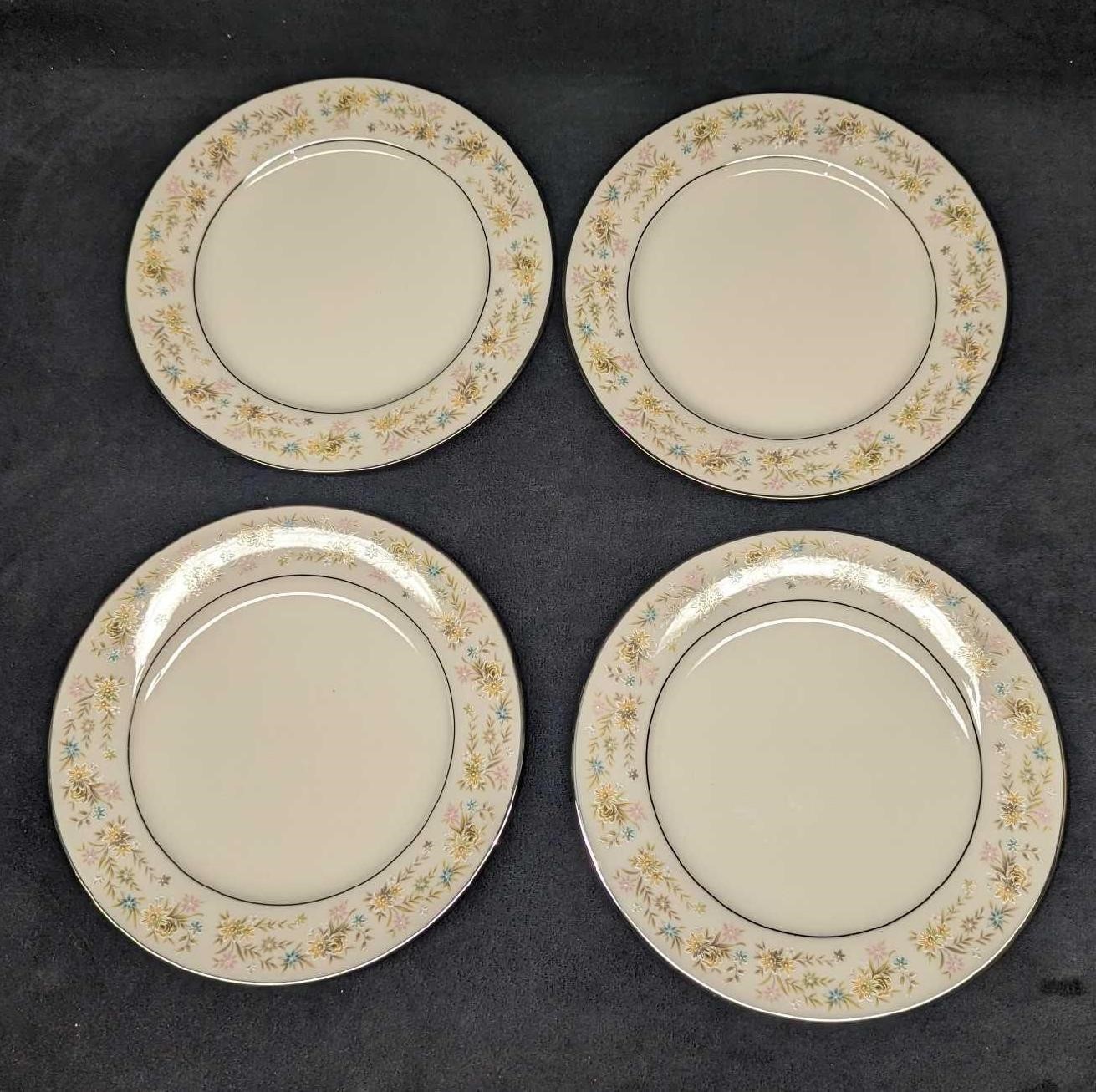 4 Retired Noritake Blossom Time Salad Plates B