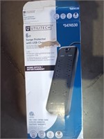 Utilitech 6' Surge Protector With Usb Charger