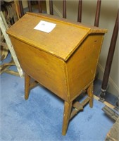 Early Sewing Stand, 17" x 12.5" x 24.5" H.
