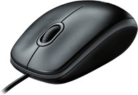 (N) Logitech B100 Optical USB Mouse,Black