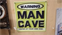 Man Cave Metal Sign