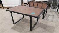 Patio Bench & Table Set