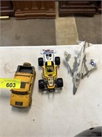 3PC DIECAST JET/ CARS