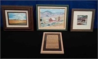 Box 1982 Don Springer Oil Painting,3 Pictures