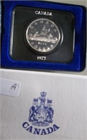 1972 CANADIAN  DOLLAR COIN - with Case