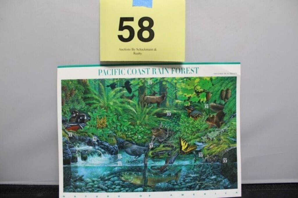 SET OF 10 PACIFIC COAST RAIN FOREST USPS