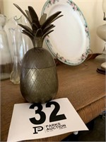 Brass Pineapple Dish (Living Room)