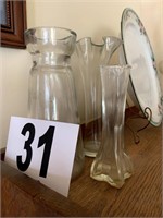 Glass Vases (Living Room)