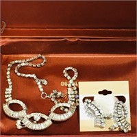 Costume Jewelry Necklace & Earrings Set