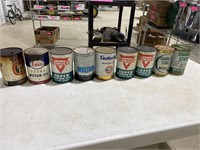 Unopened quart oil cans