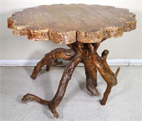 Rustic Live Edge Table w/ Branches Base