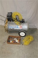 Campbell Hausfeld Elec. Air Compressor & Attach.