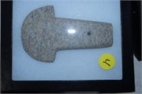 4.5" L SPECKLED GRANITE SPADE -- AGE UNCERTAIN