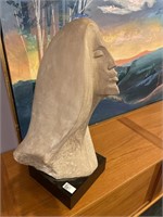 Mid century modern bust. 26" tall